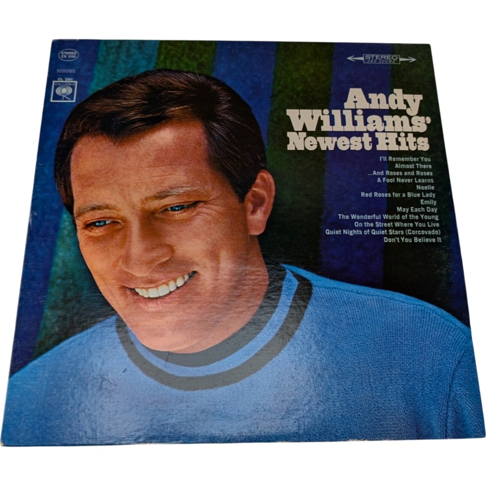 Andy Williams Andys Newest Hits LP 1966 Columbia CS 9183 VG+ VG Stereo